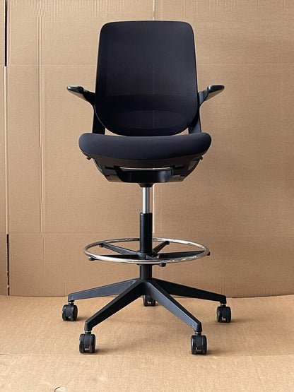 T25 Ergonomic Chair / Extended Height, Footrest - Excellent Condition - UK Delivery