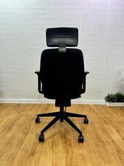 Ergonomic Super Adjustable Office Chair  Excellent Condition  Black