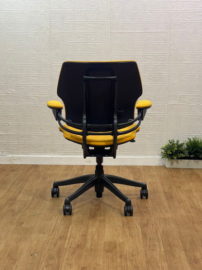 Humanscale Freedom Office Chair In Yellow Fabric
