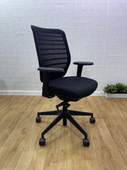 Senator Fuse Adjustable Office Chair / Black / 4D Armrest - UK Delivery