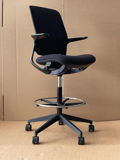 T25 Ergonomic Chair / Extended Height, Footrest - Excellent Condition - UK Delivery