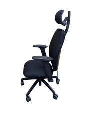 Posturite Positiv Plus DSE Ergonomic Office Chair – High Back – Black -Headrest