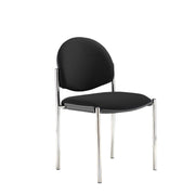 Coda Meeting Room Chair – Chrome Frame Conference Chair – Stackable Office Seating – Multiple Colours Available