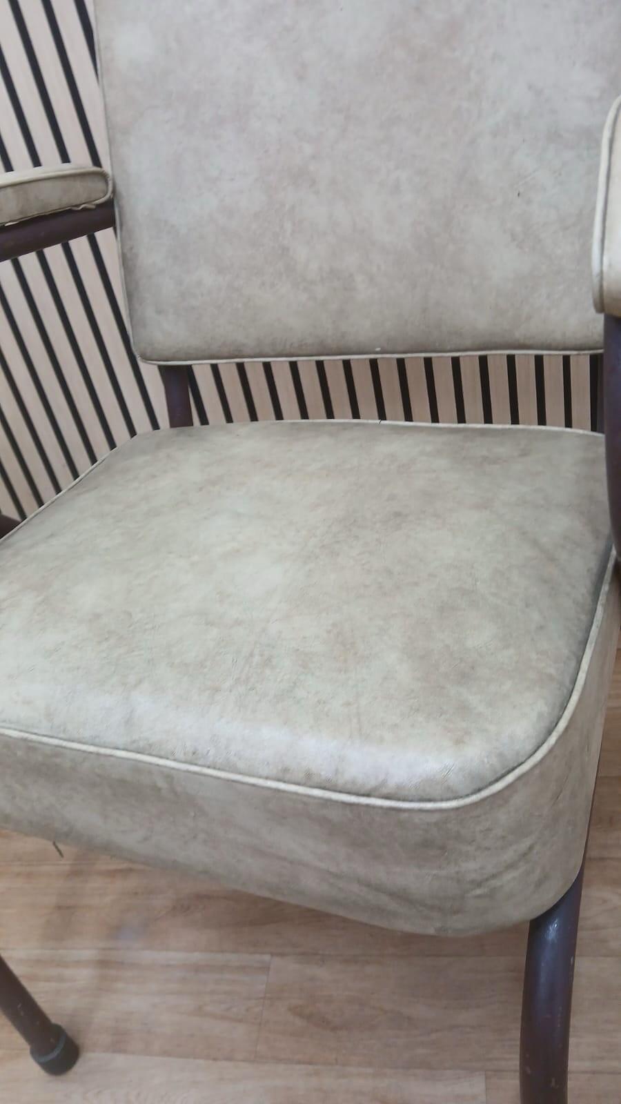 Vintage Shaw armchair - Genuine Leather