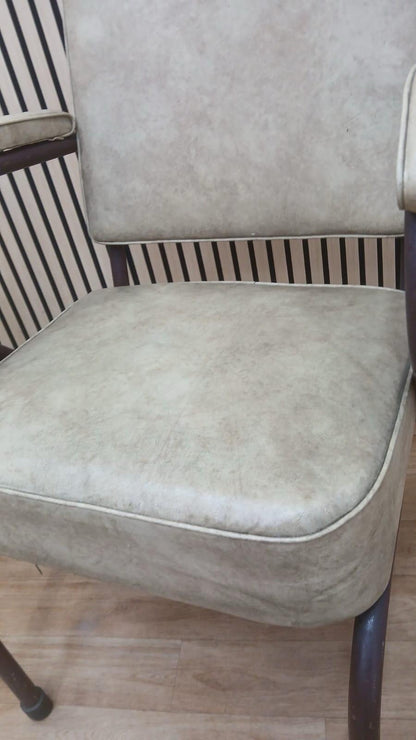 Vintage Shaw armchair - Genuine Leather