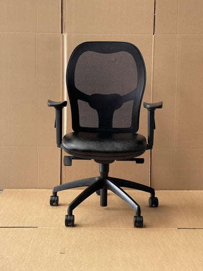 Back Leather Office Chair , Lumbar Support, Leather (Many Available) UK Delivery