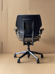 Humanscale Freedom Chair In Brown Patterned Leather - UK Delivery Rrp £1149