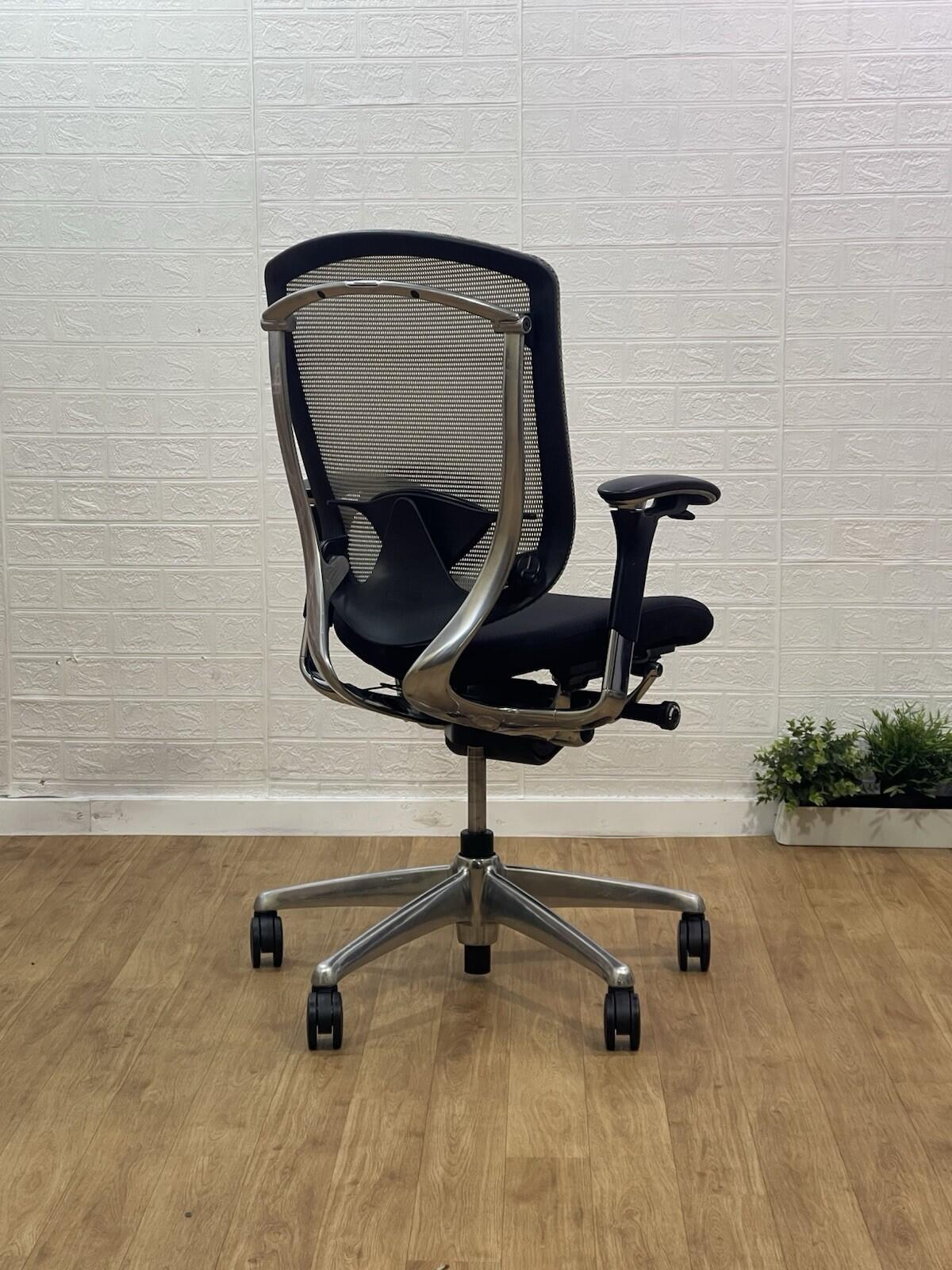 Okamura Contessa Seconda Office Chair   Polished Frame Fully Adjustable
