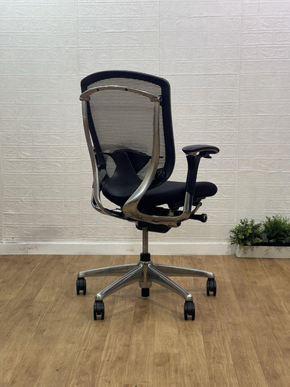 Okamura Contessa Seconda Office Chair   Polished Frame Fully Adjustable