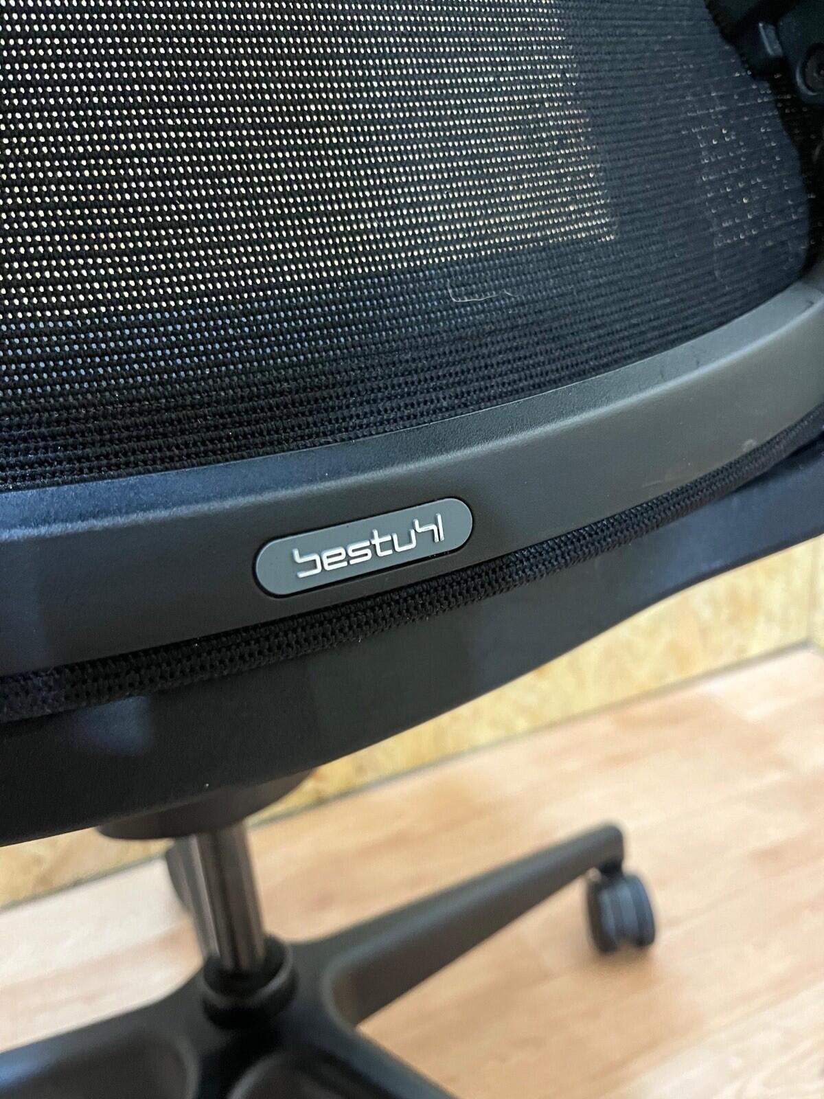 Bestuhl J1 Operator Office Chair,Fully Adjustable, Black Mesh/Fabric-UK DELIVERY
