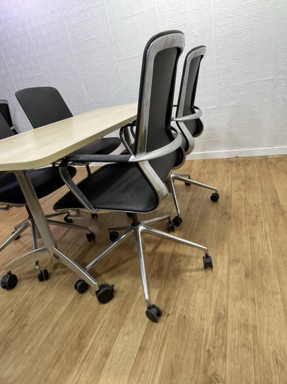 Set Of 1 Senator Foldable Mobile Table & 4 Lucia Chairs