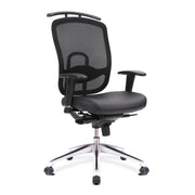 Freedom – High Back Mesh Executive Armchair with Coat Hanger And Chrome Base – Black
