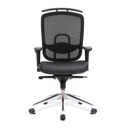 Freedom – High Back Mesh Executive Armchair with Coat Hanger And Chrome Base – Black