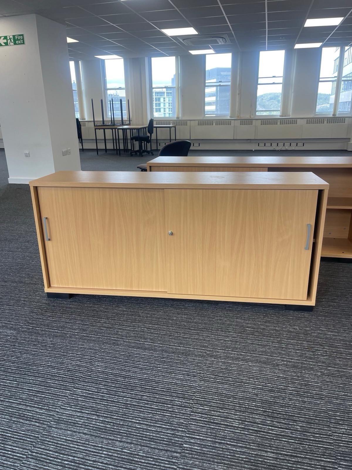 1.6m Wide Sliding Door Shelf Cupboards/ Storage Units - Can Deliver