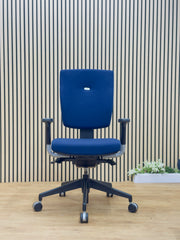 Refurbished Senator Sprint Ergonomic Task Chair – Dark Blue Fabric