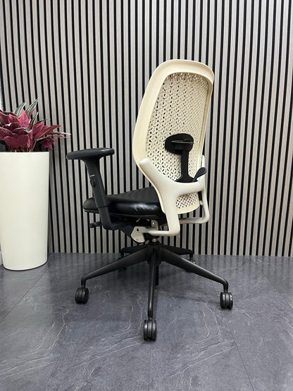 Orangebox Ara – Black Leather Seat– Lumbar Support  –Rrp£759 - UK Delivery