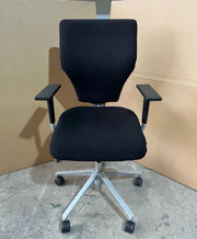 Orangebox X10 Ergonomic Office Chair – Black Upholstery – Silver Grey Base