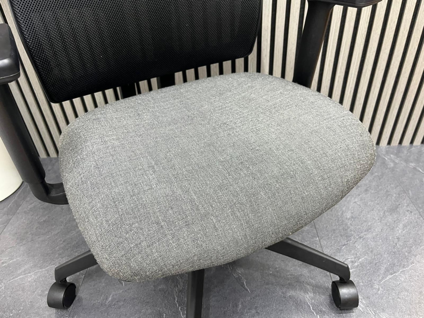 Boss Design Felix Ergonomic Office Chair Grey Fabric | Swivel Task Chair UK Delivery