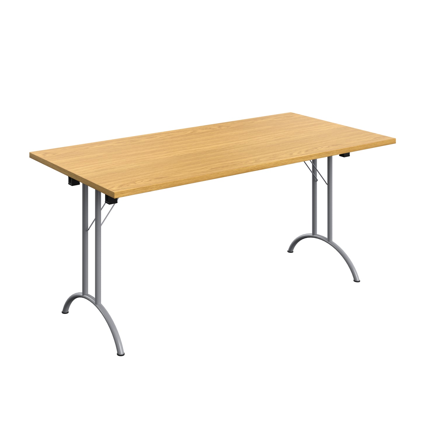 Aztec|Union|Folding Table (FSC)|Rectangular|Silver/Nova Oak