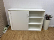 White Sliding Door Office Cupboard/ Cabinet - MANY AVAILABLE- CAN DELIVER