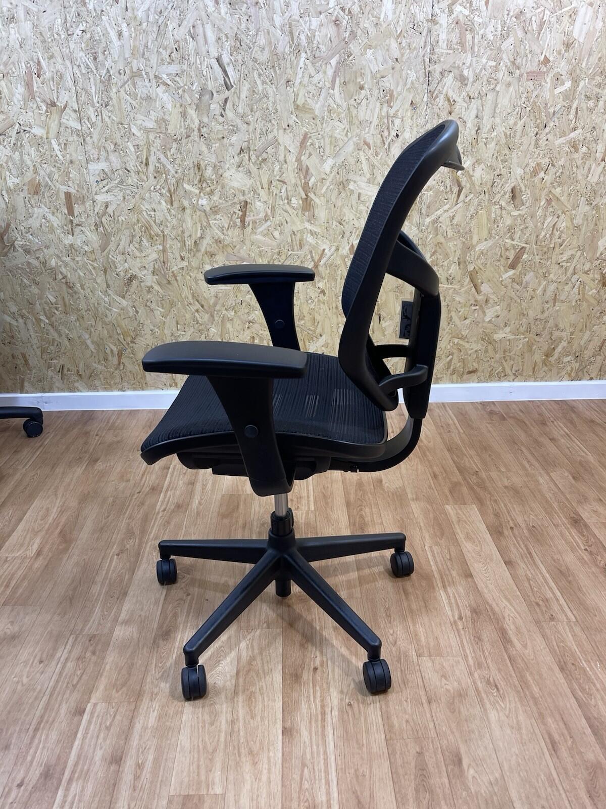 Ergohuman Enjoy* Operator Chair, Adjustable, Black Mesh- 4D Armrests-UK DELIVERY