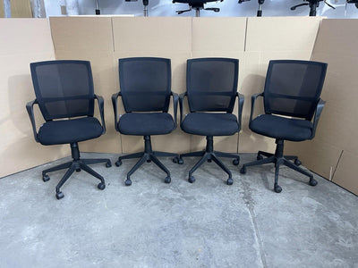 Black Adjustable Operator Office Chairs - 50+ AVAILABLE- UK DELIVERY