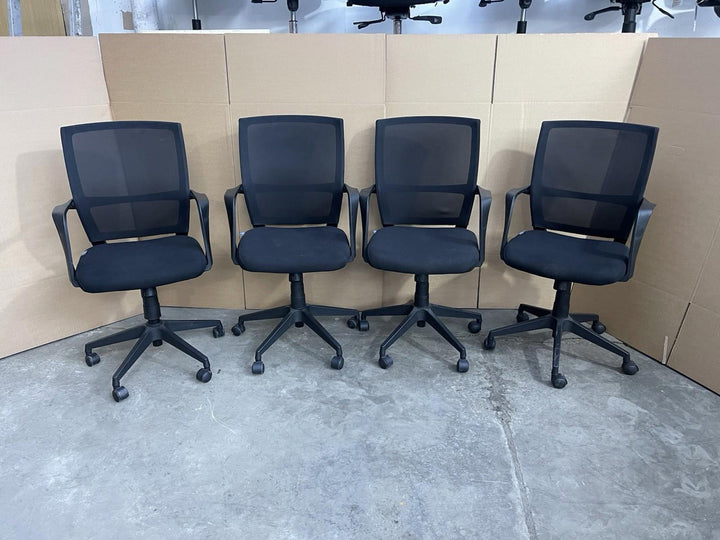 Black Adjustable Operator Office Chairs - 50+ AVAILABLE- UK DELIVERY