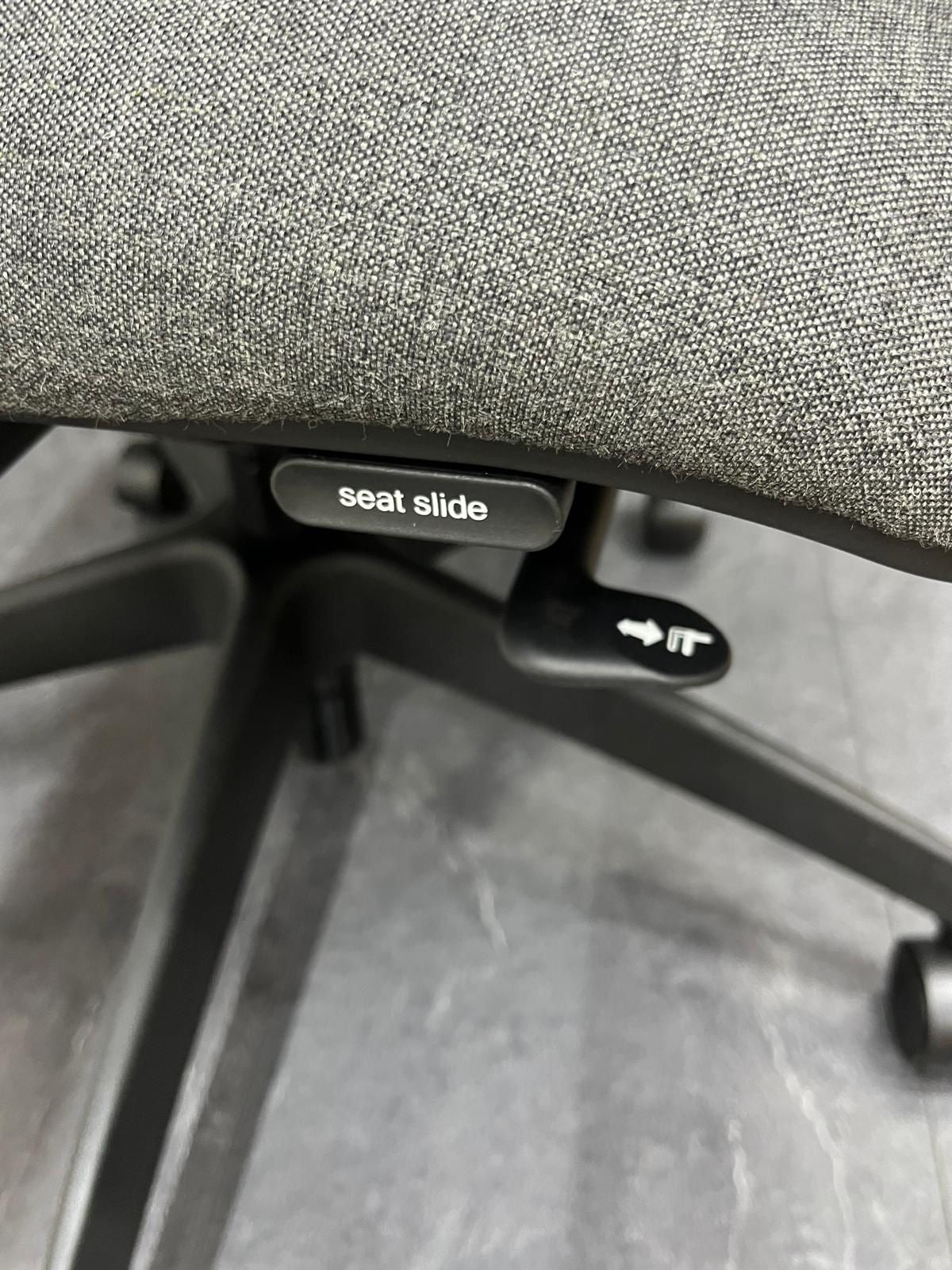 Boss Design Felix Ergonomic Office Chair Grey Fabric | Swivel Task Chair UK Delivery