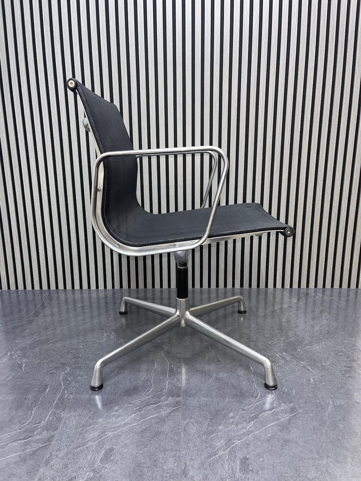 Genuine icf By Charles Eames Black Mesh Swivel Chair