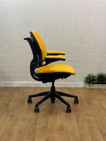 Humanscale Freedom Office Chair In Yellow Fabric