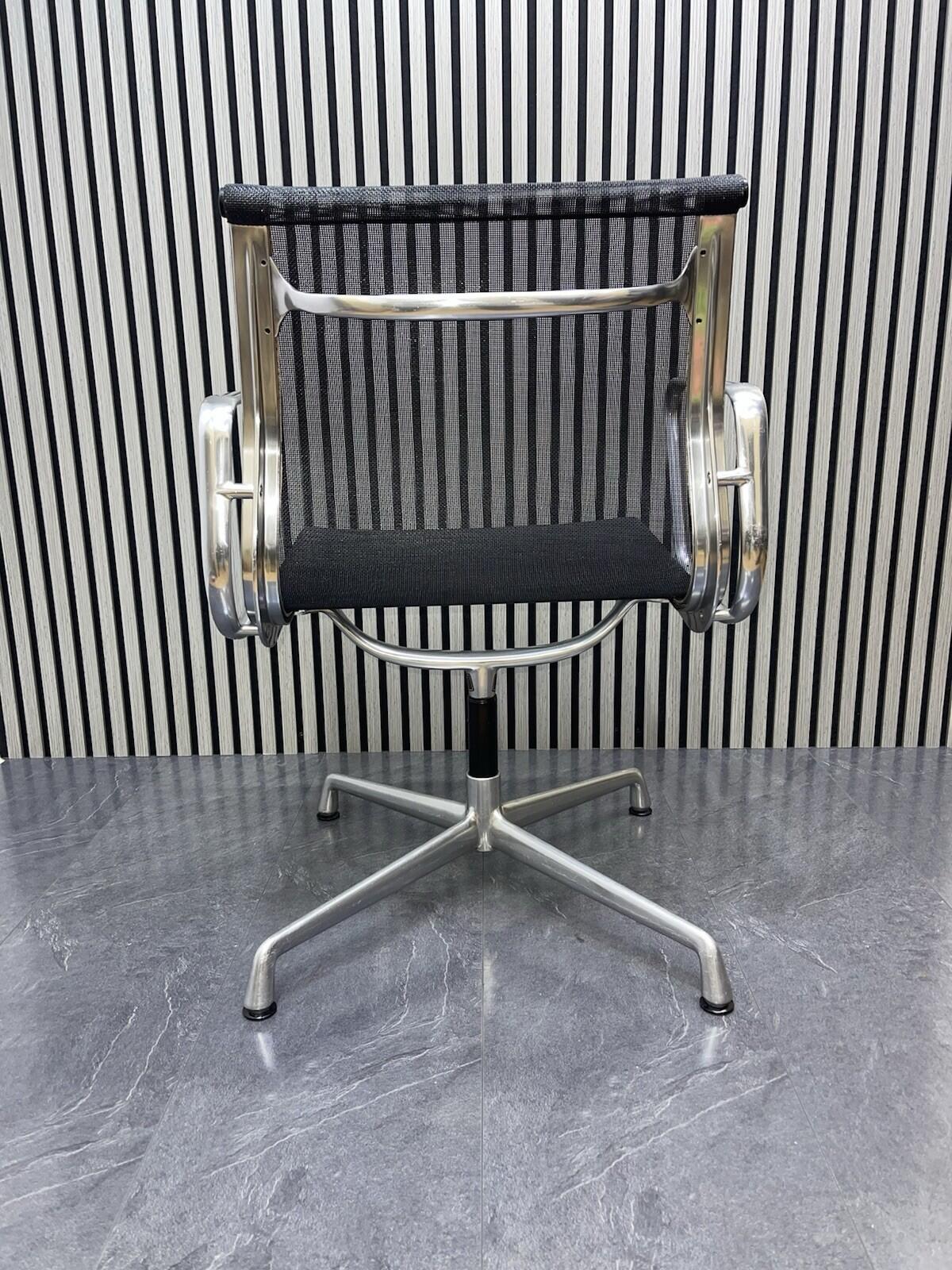 Genuine icf By Charles Eames Black Mesh Swivel Chair