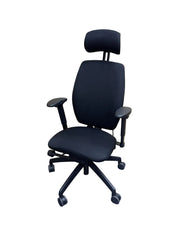 Posturite Positiv Plus DSE Ergonomic Office Chair – High Back – Black -Headrest