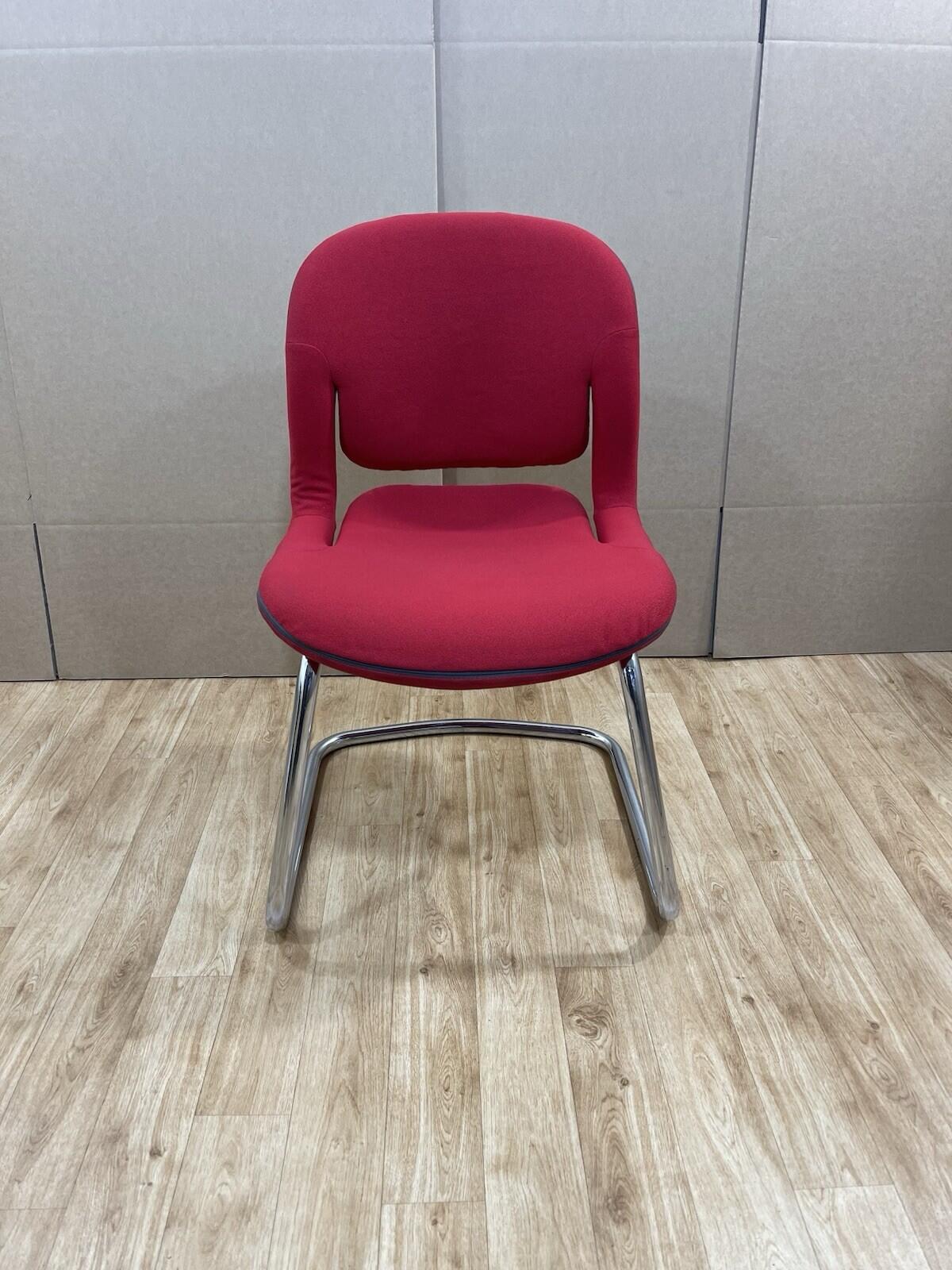 Herman Miller Equa Chairs / 10+ Available - Red ,Chrome Frame - UK DELIVERY