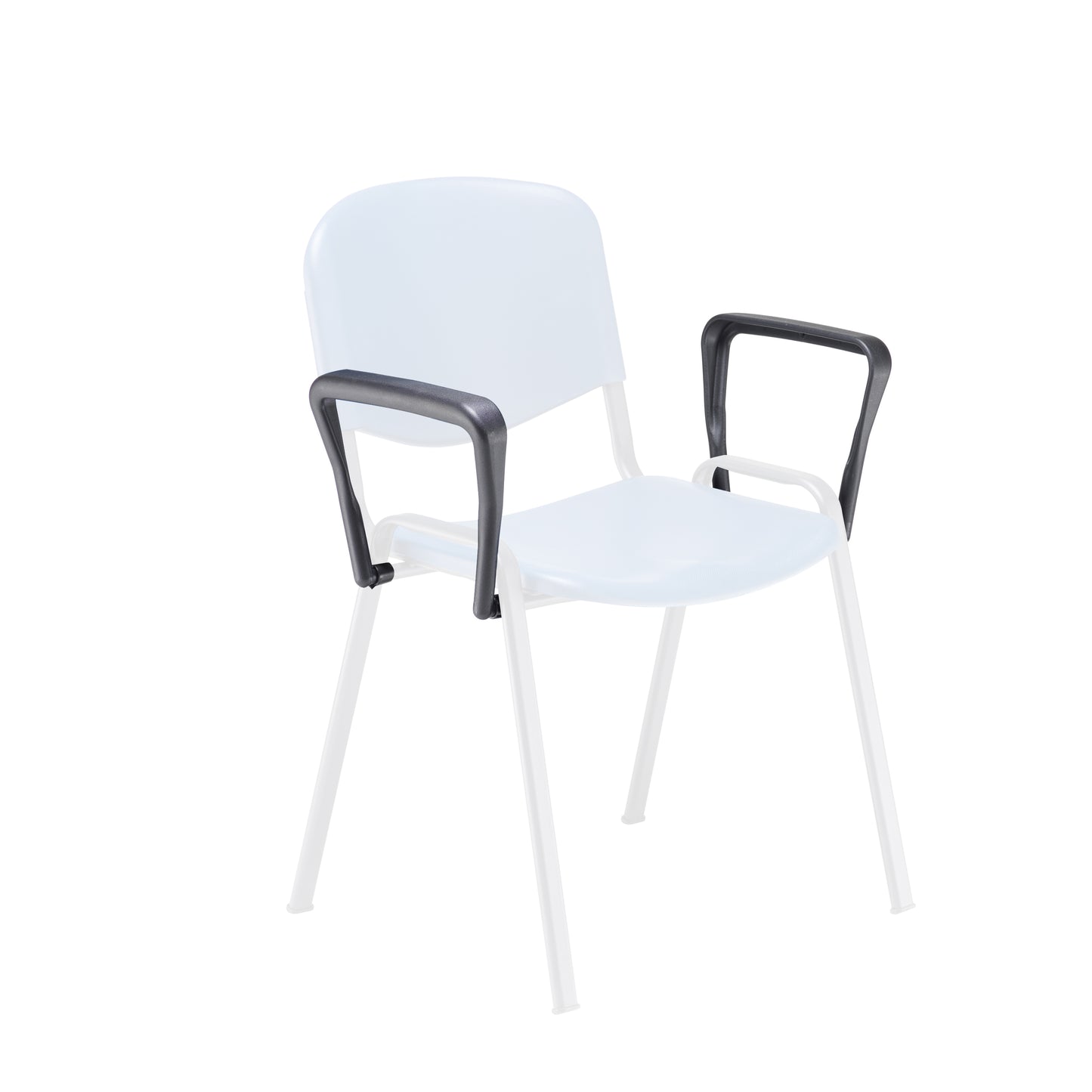 Club|Multipurpose Stacking Chair|Arms|Black|Pair