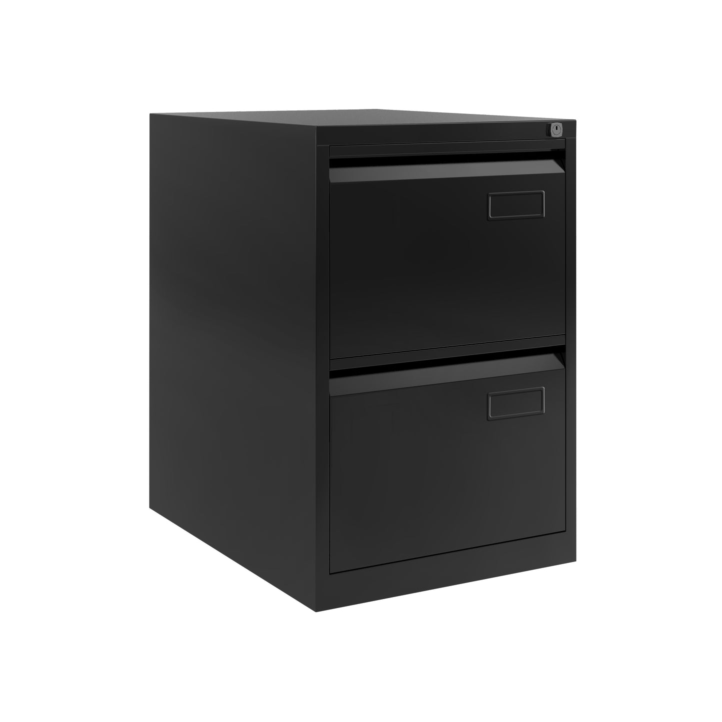 Bisley|2 Drawer|Steel|Standard Filing Cabinet|470x622x711|Black