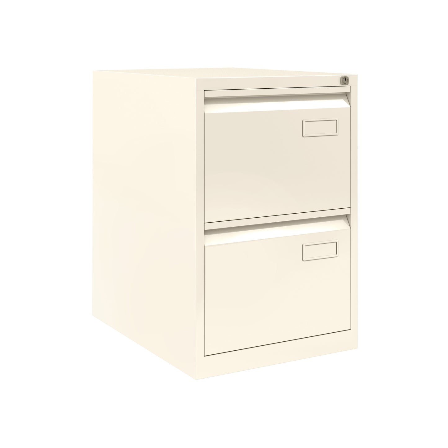 Bisley|2 Drawer|Steel|Standard Filing Cabinet|470x622x711|White
