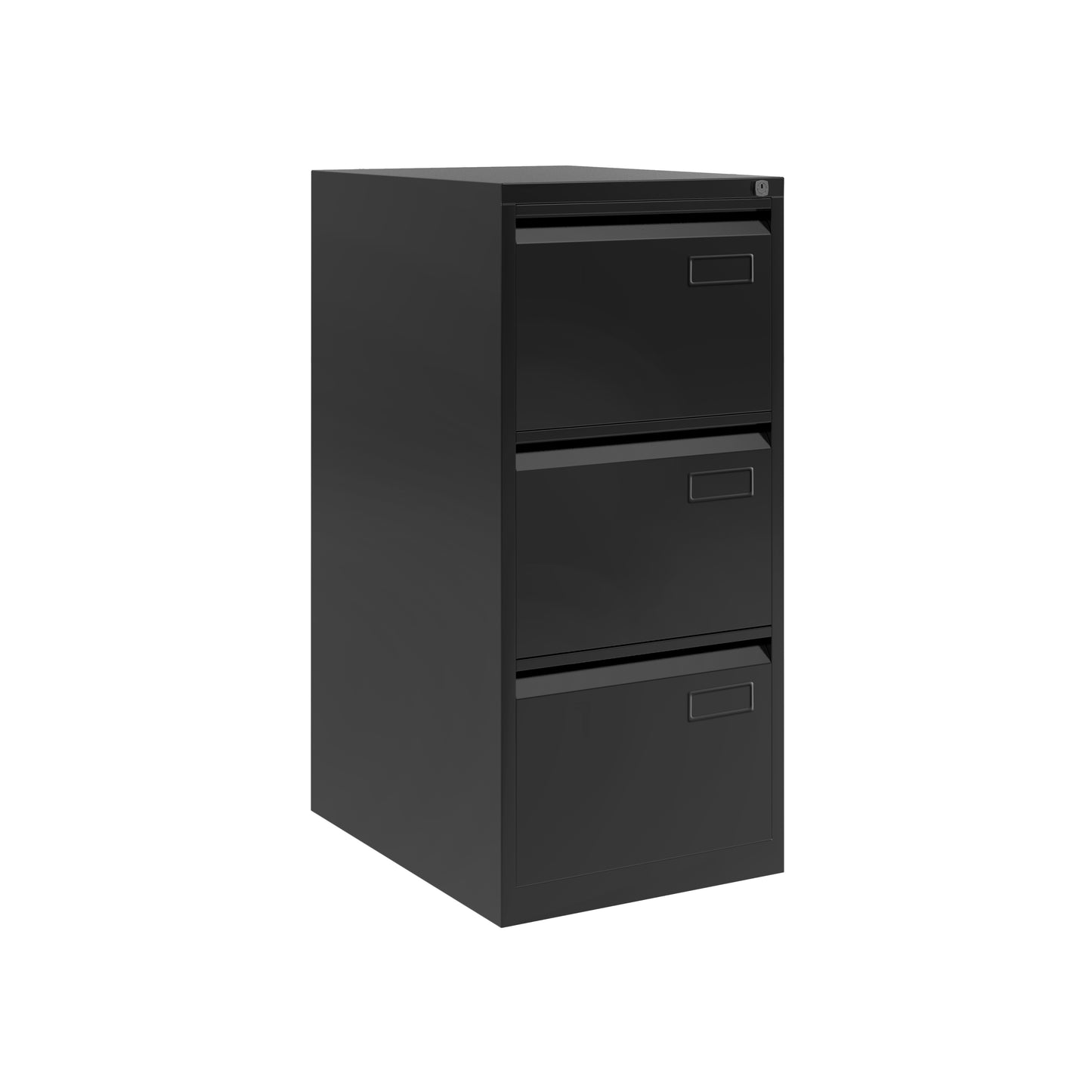 Bisley|3 Drawer|Steel|Standard Filing Cabinet|470x622x1016|Black