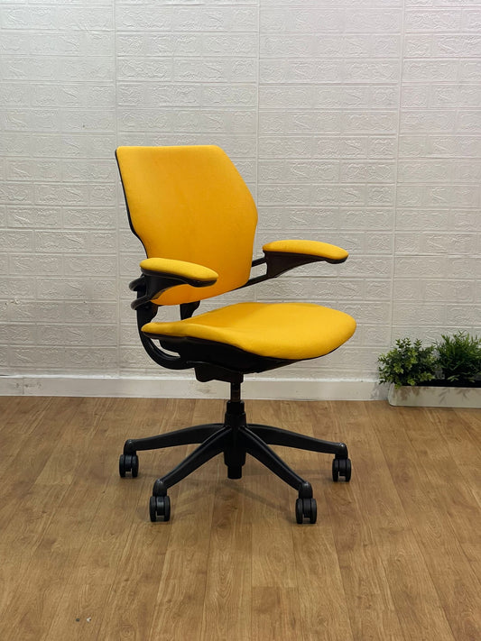 Humanscale Freedom Office Chair In Yellow Fabric