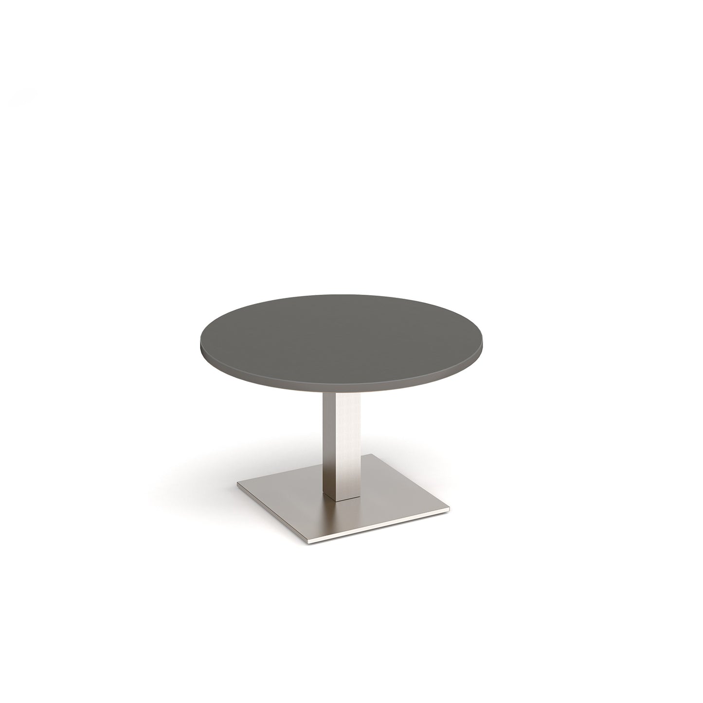 Brescia circular coffee table with flat square base - BCC800-BS-OG