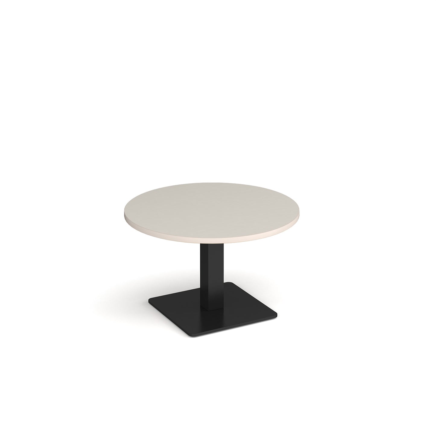 Brescia circular coffee table with flat square base - BCC800-K-LG