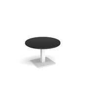 Brescia circular coffee table with flat square base