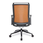 Libra – High Back Fabric Manager Chair with Slimline Seat & Back, Built-in Levers and Nylon Base with Silver Detail