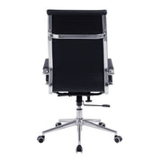 Aura – Contemporary High Back Bonded Leather Executive Armchair with Chrome Base