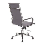Aura – Contemporary High Back Bonded Leather Executive Armchair with Chrome Base