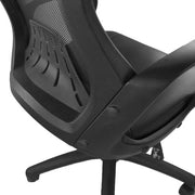 Ascot – Slim High Back Designer Mesh Armchair – Black