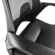 Ascot – Slim High Back Designer Mesh Armchair – Black