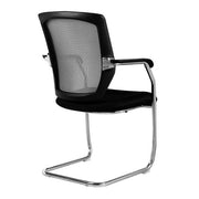 Nexus – Medium Back Two Tone Designer Mesh Visitor Chair with Sculptured Lumbar, Spine Support and Integrated Armrests
