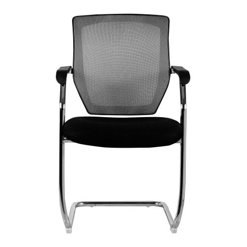 Nexus – Medium Back Two Tone Designer Mesh Visitor Chair with Sculptured Lumbar, Spine Support and Integrated Armrests