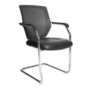 Nexus – Medium Back Two Tone Designer Mesh Visitor Chair with Sculptured Lumbar, Spine Support and Integrated Armrests