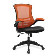 Luna – Designer Mesh Back Chair with Black Frame and Convenient Folding Arms
